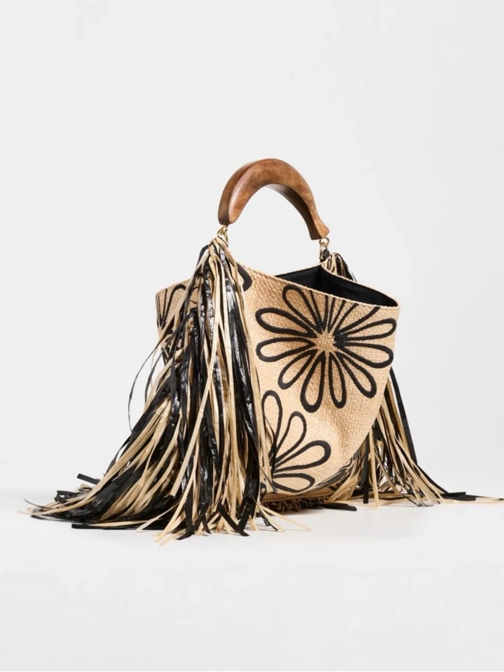 FARM RIO Fringed Raffia Mini Bag - Picture 3 of 3